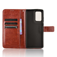 Flip case for Motorola Edge 50 Fusion 5G, Crazy Horse Wallet, brown
