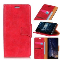 Flip case for Huawei P30 Pro, Split Leather Wallet, red