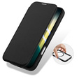 Dux Ducis case for iPhone Air, Skin X Pro, with flap, for MagSafe, black