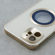 Magnetic Dual Glass MagSafe case for iPhone 11, gold