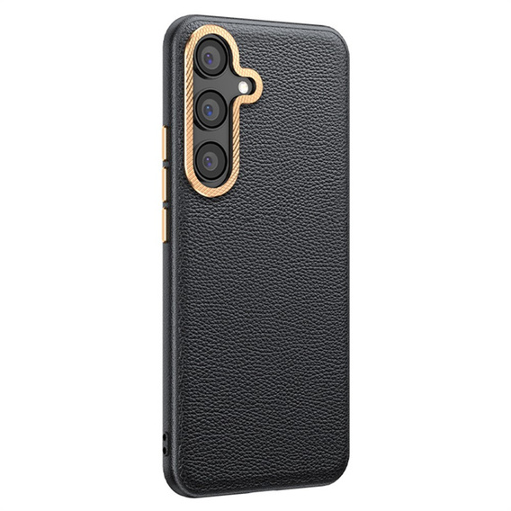 Leather case for Samsung Galaxy S25+ Plus, leather hybrid, grey