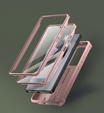 Armored case for Samsung Galaxy S25 Ultra, Dexnor Full Body (Two Frames), pink