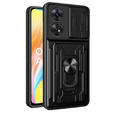 Armored case for Oppo A98 5G, Camera Slide Card Slot, black