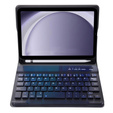 Case + keyboard Samsung Galaxy Tab A9, Leather Pen Slot, black
