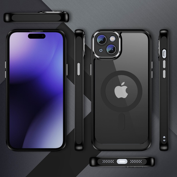 Case for iPhone 15 Plus, ERBORD Impact Guard, MagSafe, black