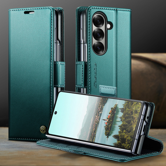 CASEME Litchi Wallet flip case for Samsung Galaxy Z Fold7 5G