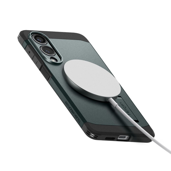 Spigen case for Samsung Galaxy A36 5G, Tough Armor Mag MagSafe, black + 9H Tempered Glass