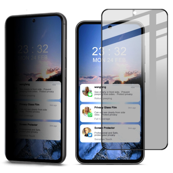 IMAK Privacy Tempered Glass for Samsung Galaxy S23 FE