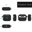 Armoured headphone case with carabiner for Apple AirPods Pro 3