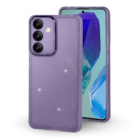 Case for Samsung Galaxy M55 5G, Glittery Powder, purple