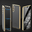 Case for Samsung Galaxy S23, Magnetic Dual Glass, gold