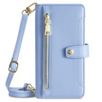 Flip case for Nokia G42, Wallet Zipper Pocket, blue