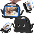Children's case for Samsung Galaxy Tab A8 10.5, with handle, octopus, black