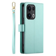 Flip case for Oppo Reno 13 Pro 5G, Wallet Zipper Pocket, mint