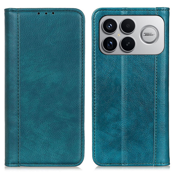 Split Leather Flip Case for Xiaomi Poco F8 Ultra