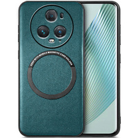 Case for Honor Magic 5 Pro, Leather Hybrid MagSafe, green