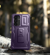 Armored case for Samsung Galaxy S25, Dexnor Full Body (Two Frames), purple