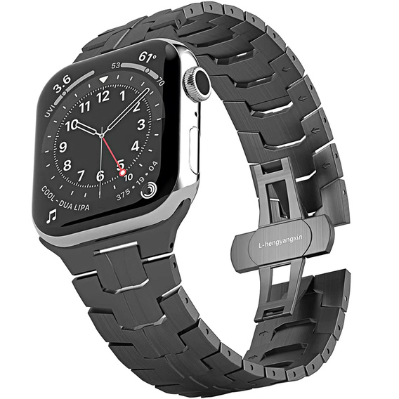 Stainless segments bracelet for Apple Watch 7/6/5/4/SE/3/2/1 45/44/42mm, Silver