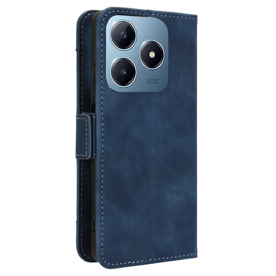 Flip case for Realme C63, Card Slot, dark blue