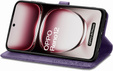 Flip case for Oppo Reno 12, Mandala, purple
