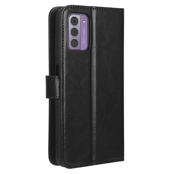 Flip case for Nokia G42, Crazy Horse Wallet, black