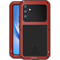 Love Mei Case for Samsung Galaxy A34 5G, armored with glass, red