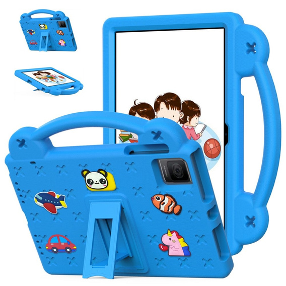Children's case for T Tablet 5G, Cute Patterns, with stand, blue