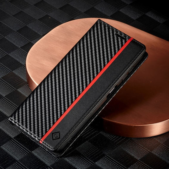 Flap case for Samsung Galaxy A36, Carbon LC.IMEEKE, black