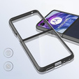 Case for Motorola Razr 50 Ultra, Fusion Hybrid, transparent / black