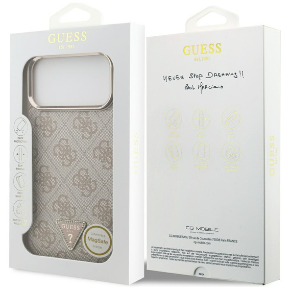 Guess 4G Triangle Logo MagSafe Case for iPhone 17 Pro Max
