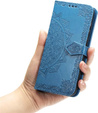Flip case for Samsung Galaxy M55 5G, Mandala, blue