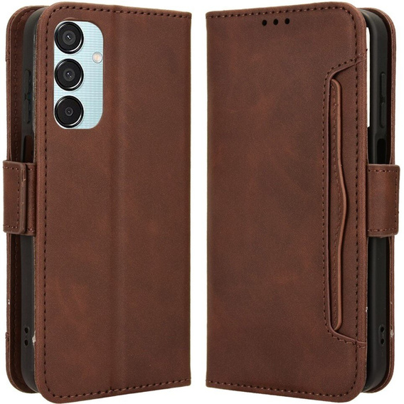 Flip case for Samsung Galaxy M15 5G, Card Slot, brown