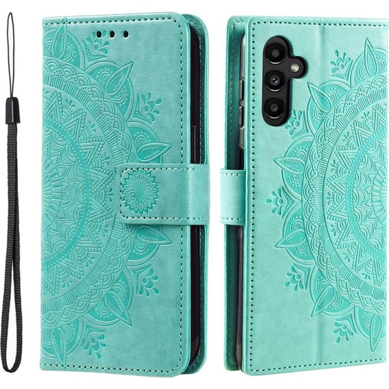 Flip case for Samsung Galaxy A05s 4G, Mandala, blue