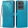 Flip case for Motorola Edge 50 Neo / Motorola ThinkPhone 25, Mandala, blue