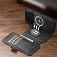 2-in-1 flip case for iPhone 17 Pro, SUTENI, for MagSafe, black