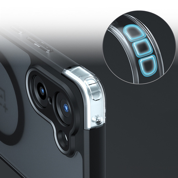 Case for OnePlus Nord CE5, for MagSafe, ERBORD Matt Case, black