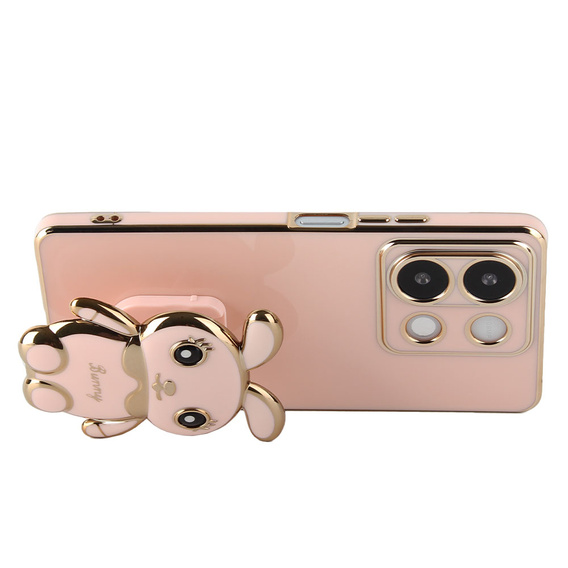 Case for Xiaomi Redmi Note 13 5G, Rabbit, pink + 9H Tempered Glass