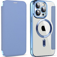 Flip case for iPhone 13 Pro, RFID Wallet MagSafe CamShield, blue