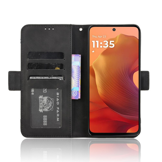 Flip case for Motorola Moto G15 / Motorola Moto G15 Power, Card Slot, black