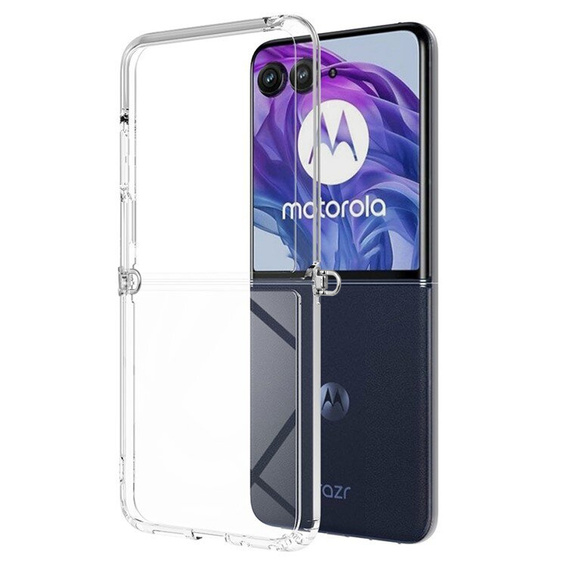 Case for Motorola Razr 50 Ultra, Fusion Hybrid, transparent
