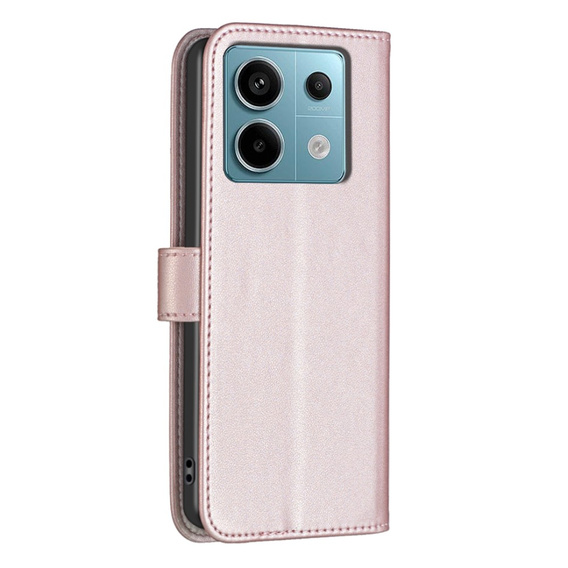 Flip case for Xiaomi Redmi Note 13 Pro 5G, BINFEN Wallet, pink