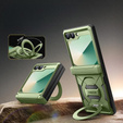 Tongate MECH case with MagSafe for Samsung Galaxy Z Flip7 FE / Z Flip6, green