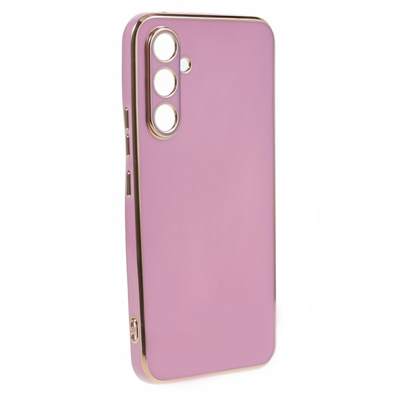 Case for Samsung Galaxy A15, Glamour CamShield, purple + 9H glass