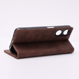 Case for Oppo A78 5G, ERBORD Vintage, wallet with flap, coffee