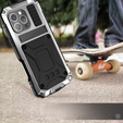 Armored case for iPhone 16 Pro, R-JUST, silver