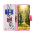 Flip case for Motorola Moto G54 5G, Wallet, giraffe, pink