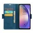 CASEME flip case for Samsung Galaxy A54 5G, Litchi Wallet, blue