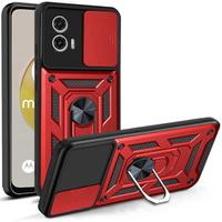 Case for Motorola Moto G73 5G, CamShield Slide, red