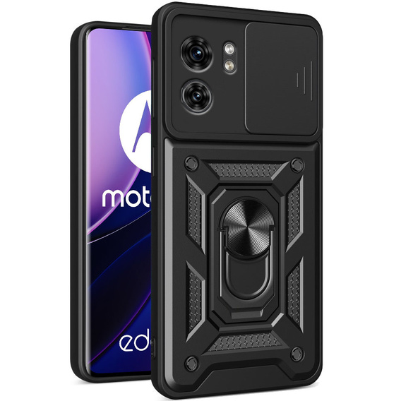 Case for Motorola Edge 40, CamShield Slide, black