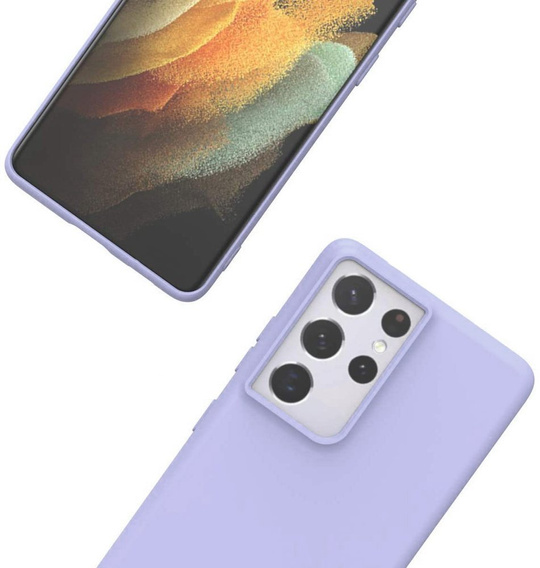 Case for Samsung Galaxy S21 Ultra, Silicone Lite, lavender